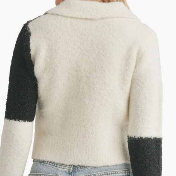 All In Favor Color-block Zip Up Cardigan | Size L - Picture 3 of 6